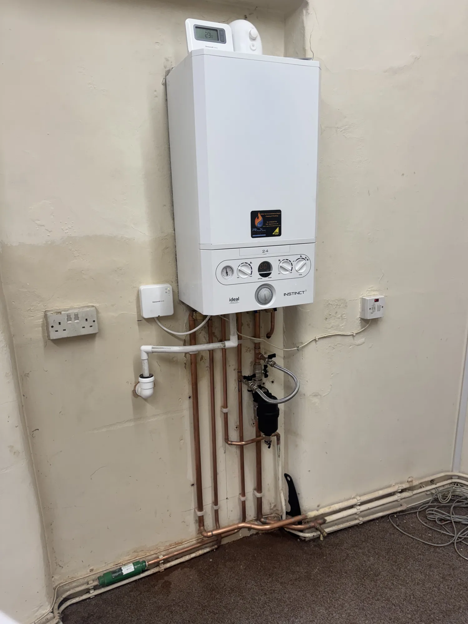 New boiler installation by RJL Gas Services in Doncaster